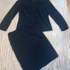 Elegant Dark Green Skirt Suit Set